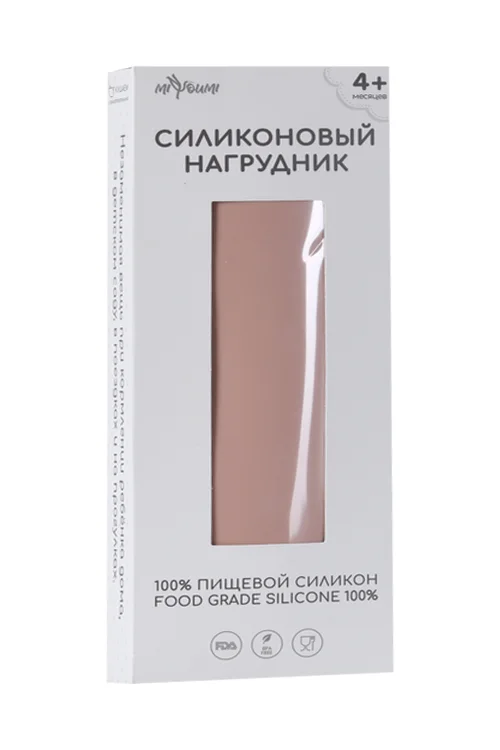 Нагрудник Миюми для кормления силик тускло-розов