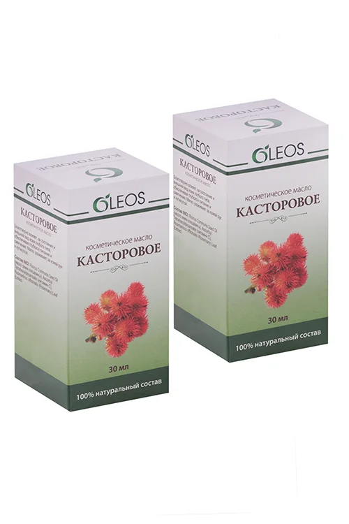 Масло Oleos касторовое косметич 30 мл 2 шт