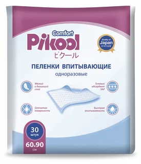 Пеленки Пикул однораз 60×90 см 30 шт