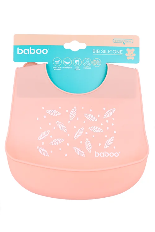 Фартук нагрудный Peachy Keen Baboo силикон оранж (4 мес+)