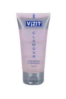 Гель-смазка Vizit glamour клубничный 50 мл