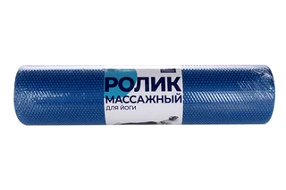 Ролик Indigo IN022 массажный для йоги 60×15 см синий