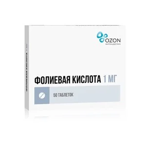 Фолиевая кислота-Озон таблетки 1 мг 50 шт