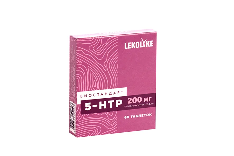 Биостандарт 5-HTP Lekolike 300 мг 60 шт таблетки