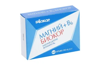 Магний В6 Биокор 550 мг 60 шт драже