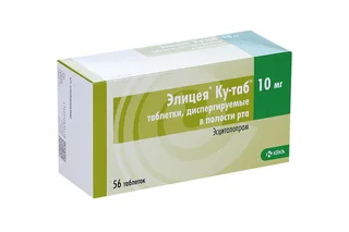 Элицея Ку-таб 10 мг 56 шт таблетки диспергируемые в полости рта