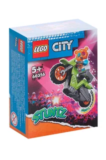 Конструктор Lego City трюковый мотоцикл с медведем