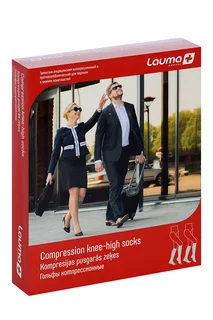 Гольфы Лаума Медикал мед компресс без мыска 2 класс р 2D пара черн