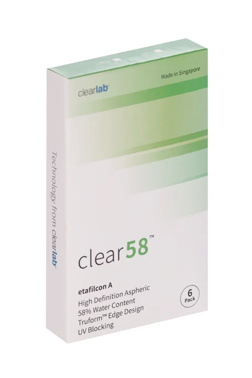 Линзы Clearlab Clear58 контактные R 8,7 (диоптрия -1,75) 6 шт