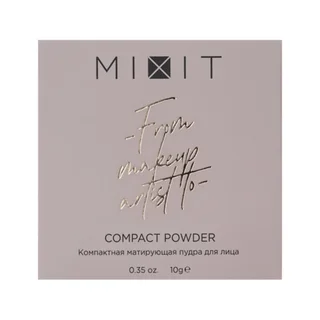 Пудра Mixit компактная матирующая тон 02 для лица 10 г