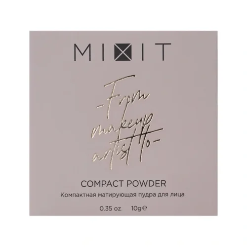 Пудра Mixit компактная матирующая тон 02 для лица 10 г