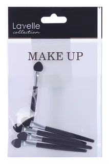 Аппликатор для макияжа LavelleCollection односторонний длинный черный 7,5 см АР004 5 шт