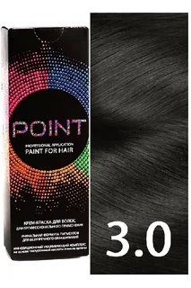 Крем-краска для волос Point. , тон №3.0, Тёмный шатен 100 мл