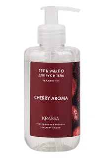 Гель-мыло Krassa Aroma Вишня для рук и тела, 300 мл
