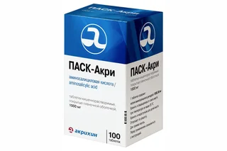 Паск-Акри 1000 мг 100 шт таблетки покрытые кишечнорастворимой оболочкой