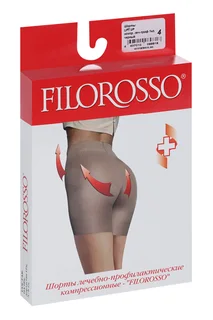 Шорты Filorosso Lift UP 1 класс компр черный р 4