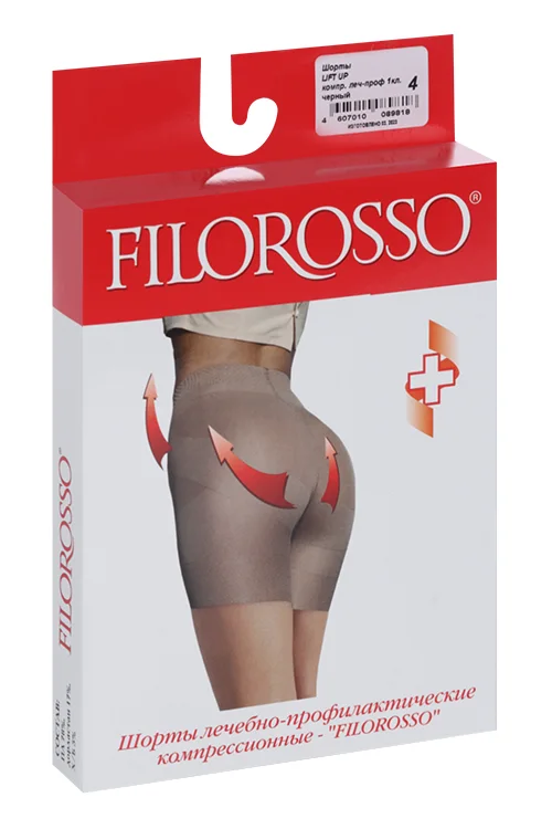 Шорты Filorosso Lift UP 1 класс компр черный р 4