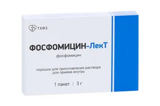 Фосфомицин-ЛекТ 3 гр 8 гр порошок для приготовления раствора для приема внутрь