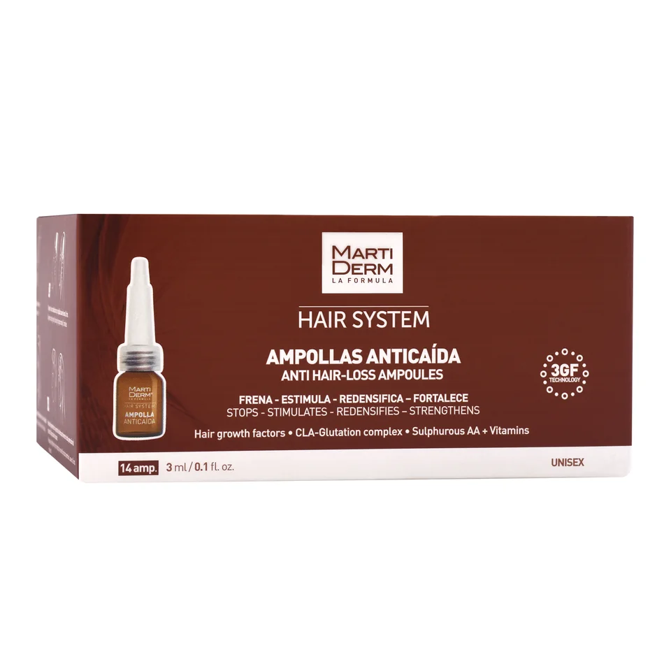 Martiderm Hair System ампулы против выпадения волос 3 мл 14 шт