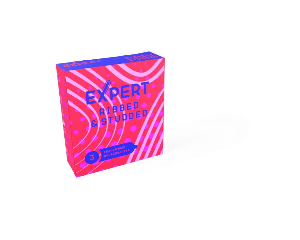 Презервативы Expert Ребристо-точечные 3 шт.