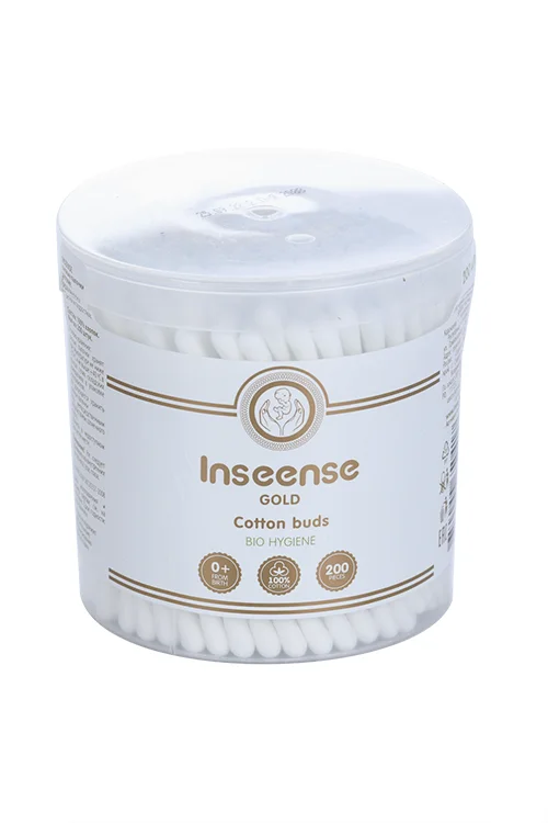Ватные палочки Inseense детские 200 шт (цилиндр)