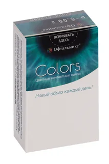 Линзы Офтальмикс Colors Cloud контактные R 8,6 (диоптрия -6,00) 2 шт
