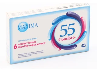 Линзы Максима 55 Комфорт плюс (диоптрия -1,25) 6 шт