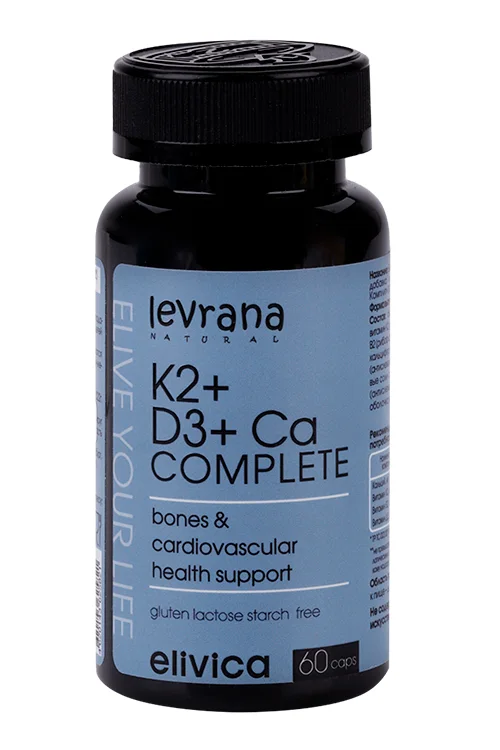 K2+D3+Ca Комплит elivica 60 шт капсулы