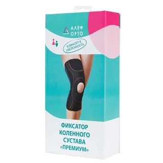 Алеф Наколенник эластичный с гибкими ребрами L