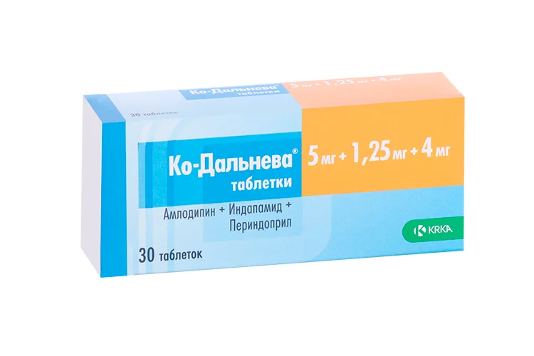 Ко-Дальнева таблетки 5+1.25 мг 30 шт
