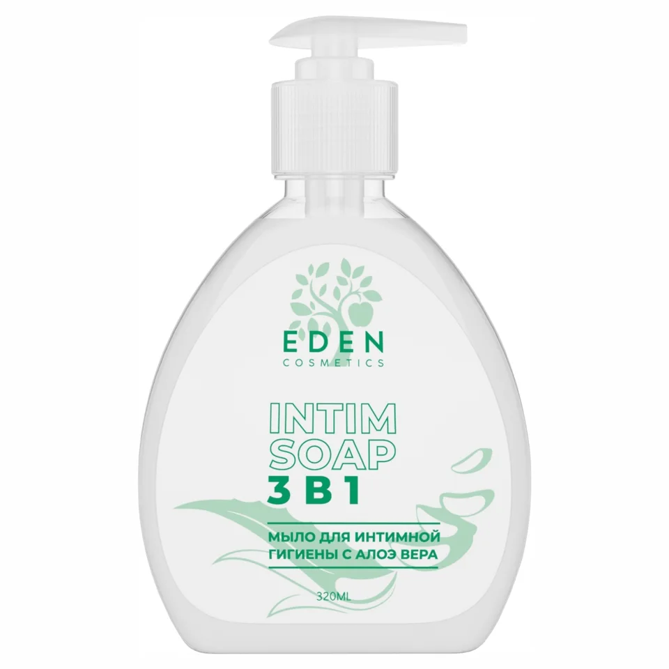 Мыло Eden для интимной гигиены 3 в 1 с Алоэ вера ,320 мл