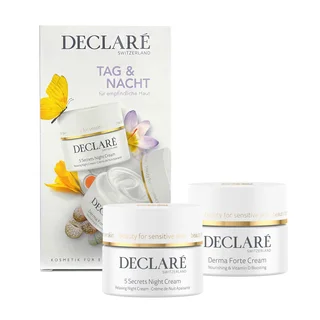 Declare Set Derma Forte Бьюти-набор Усил. защ. функций кожи Крем-активатор витамин D усил. защ. функции кожи 50 мл Ночной восст. крем 5 секретов 50 мл