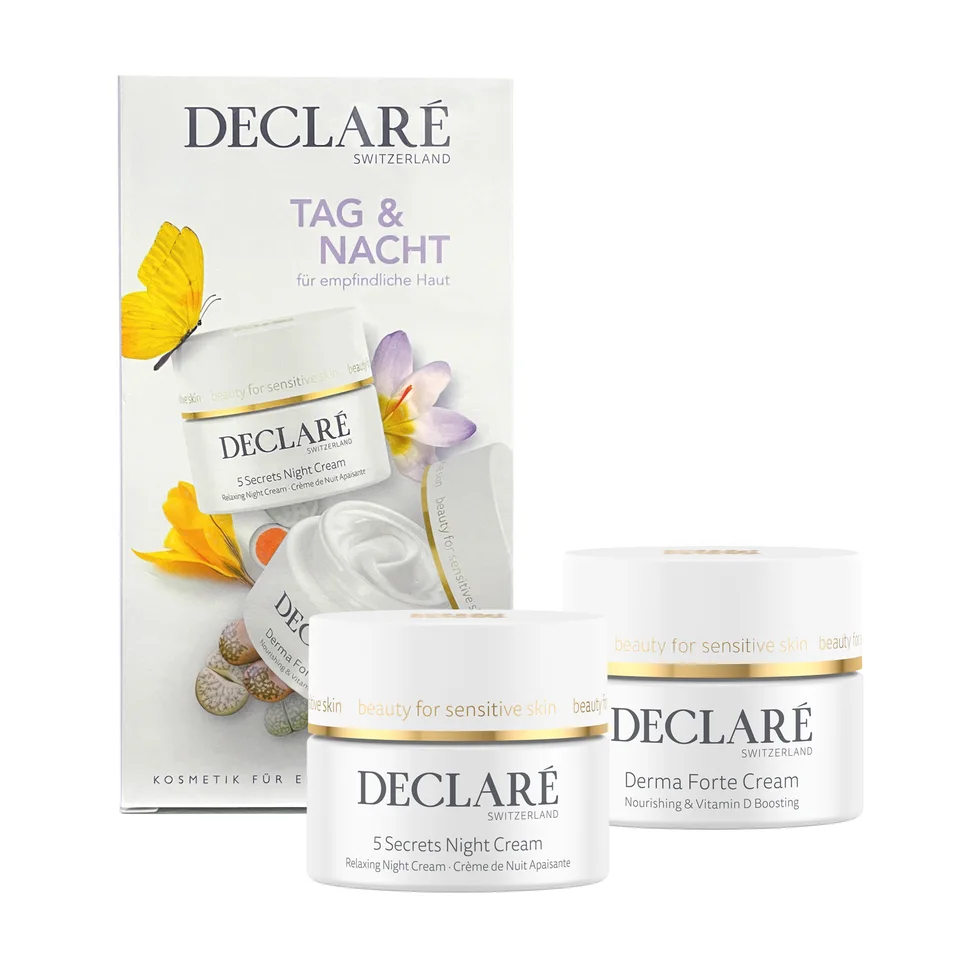 Declare Set Derma Forte Бьюти-набор Усил. защ. функций кожи Крем-активатор витамин D усил. защ. функции кожи 50 мл Ночной восст. крем 5 секретов 50 мл