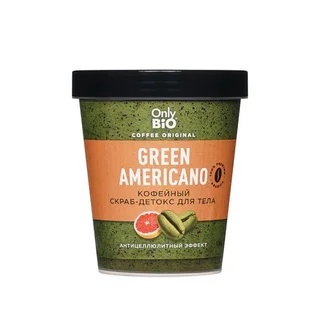 Скраб-детокс Only Bio Coffee Original green americano для тела, 230 мл