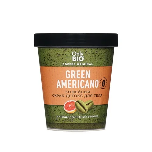 Скраб-детокс Only Bio Coffee Original green americano для тела, 230 мл