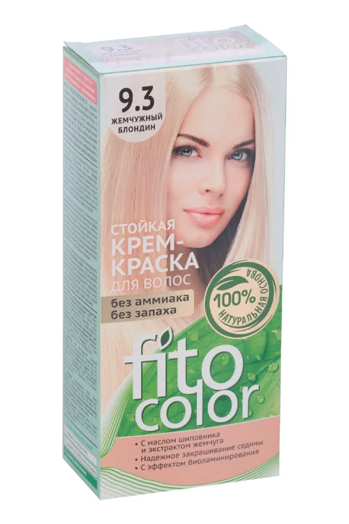 Крем-краска для волос серии Fitocolor тон 9,3 жемчужный блондин 115 мл