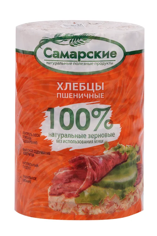 Хлебцы Самарские круглые пшеничные 80 гр