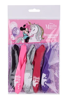 Воздушные шары Disney С Днем Рождения! Минни Маус и Единорог (набор 5 шт) 12 дюйм
