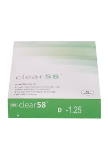 Линзы Clearlab Clear58 контактные R 8,3 (диоптрия -1,25) 6 шт
