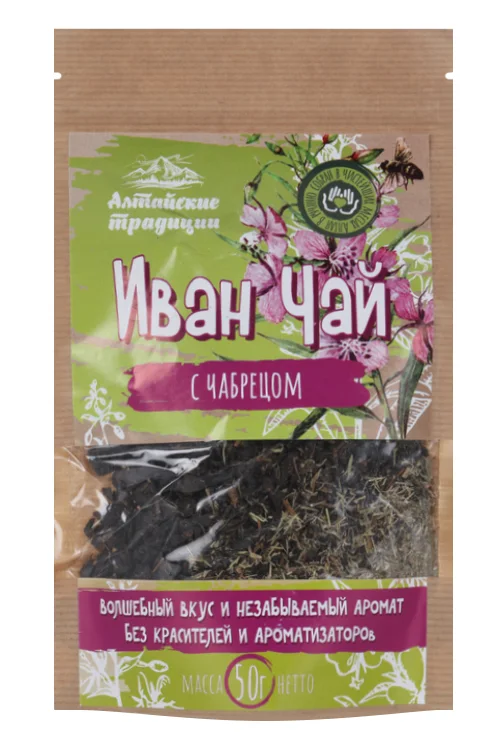 Иван-чай ферментированный с чабрецом 50 гр крафт-пакет