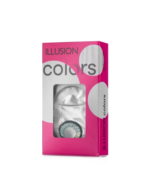 Линзы Illusion colors Elegance grey контактные 3 месяца -3,5/14,0/8,6/2 шт