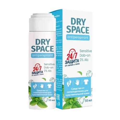 Дезодорант Миофарм Dry Space Sensitive Dab-on от потоотделения 50 мл