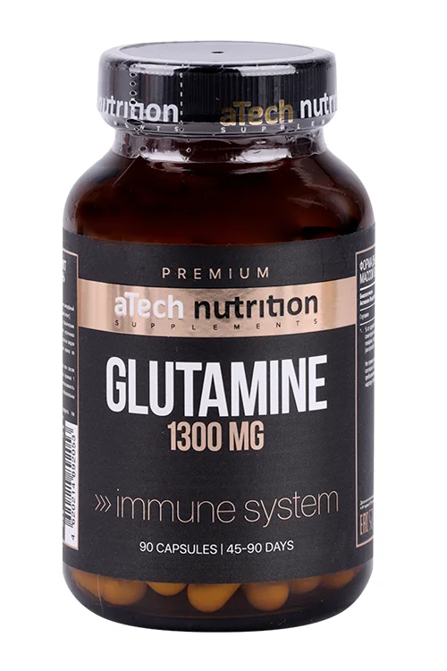 L-Глутамин aTech Nutrition Premium, 820 мг, 90 шт, капсулы