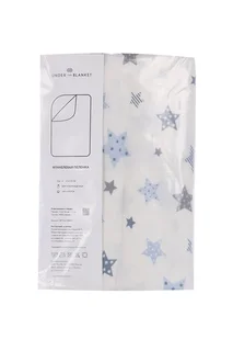 Пеленка Анде вэ Бланкет Звездочки белый / серый / голубой 115×115 см