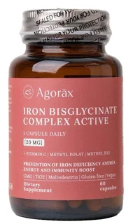Agorax Агоракс Айрон (Железо) Бисглицинат Комплекс Актив 60 капсул