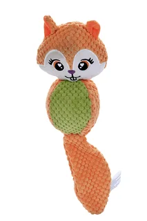 Игрушка Чистый котик для домашних животных лиса 35 см оранжевый