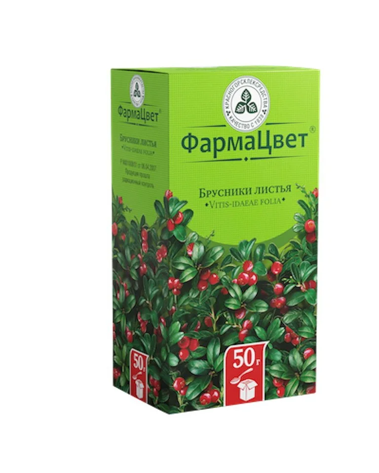 Брусники листья листья 50 г 1 шт