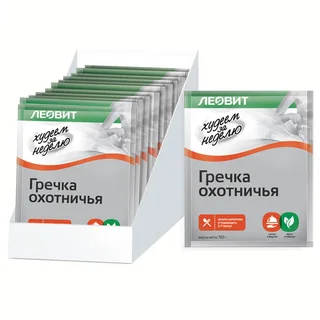 Гречка охотничья Худеем за неделю 12 шт по 50 гр Леовит