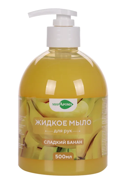 Мыло МирАрома жидкое Сладкий банан для рук 500 мл