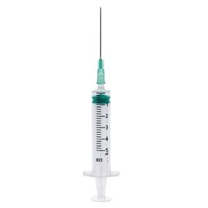 Шприц БД Эмеральд 3-х комп 5 мл 21G (0,8×40 мм) зеленый 10 шт